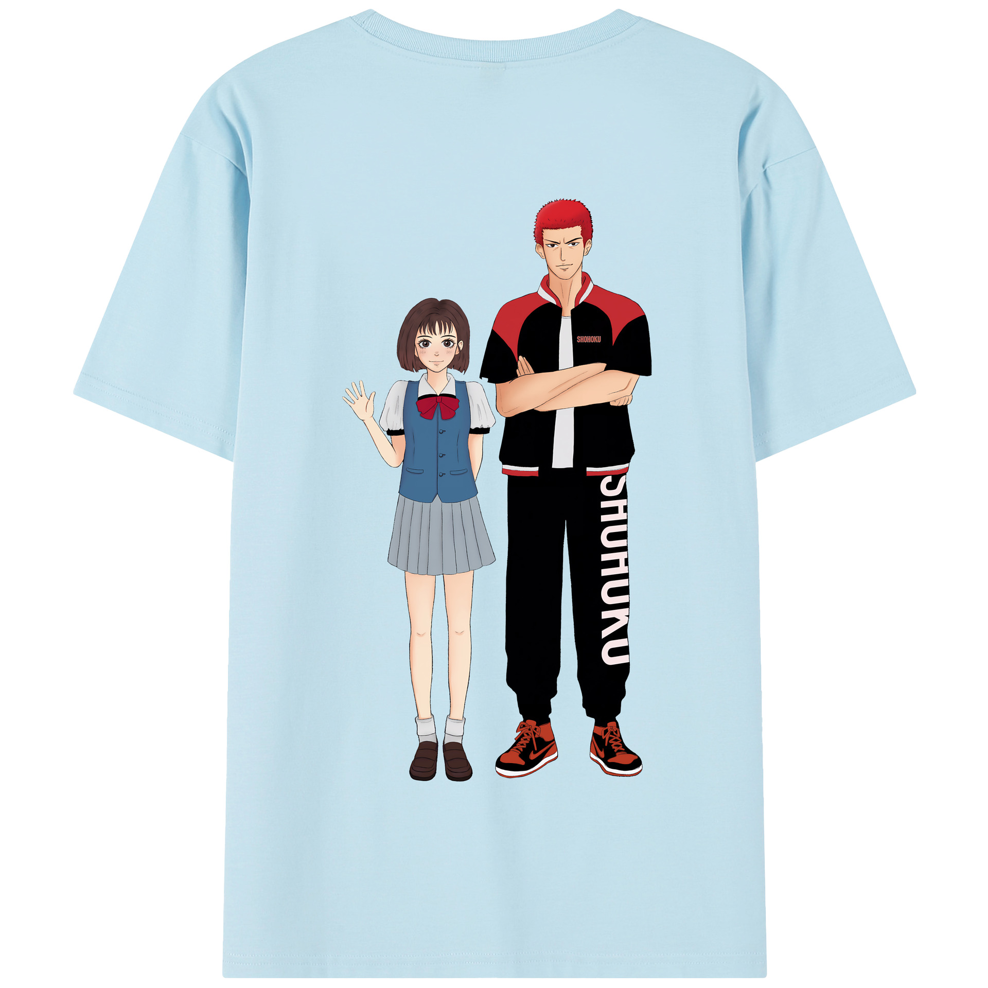 SLAM DUNK／スラムダンク 綿100％半袖Tシャツ（背面プリント）